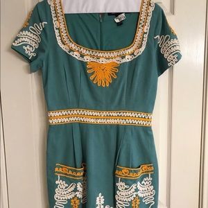 French Connection embroidered dress